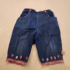 Disney Infant Girls Winnie The Pooh Jeans Pants 24 Months Vintage Made In USA